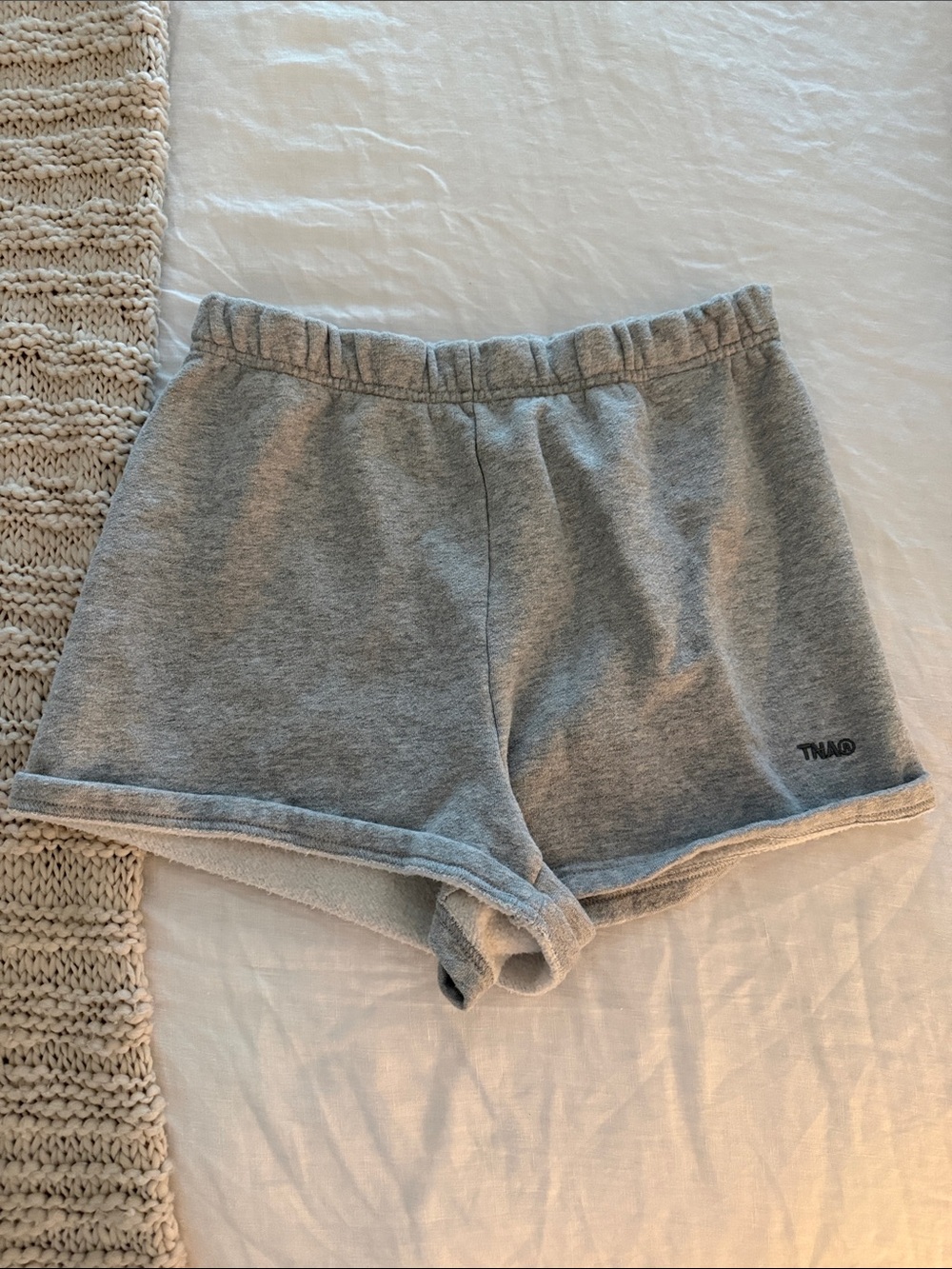 Aritzia TNA Women's Gray Cozy Lounge Shorts
